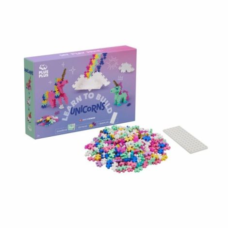Set constructie Plus-Plus, 275 piese, Invata sa construiesti unicorni - poza 2