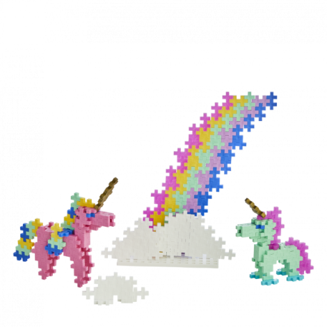 Set constructie Plus-Plus, 275 piese, Invata sa construiesti unicorni - poza 3