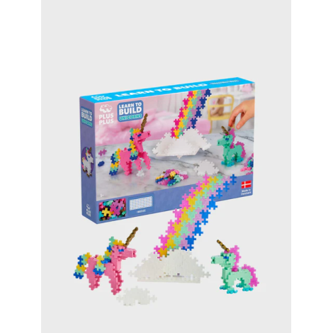 Set constructie Plus-Plus, 275 piese, Invata sa construiesti unicorni - poza 4