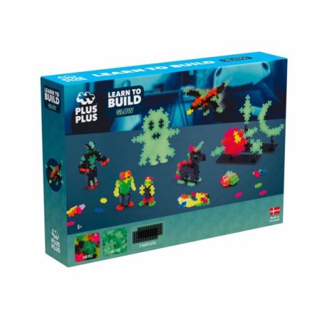 Set constructie Plus-Plus, 500 piese, Invata sa construiesti, culori stralucitoare - poza 1