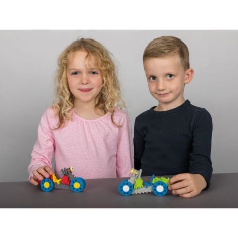 Set constructie Plus-Plus, 500 piese, Invata sa construiesti vehicule - poza 5