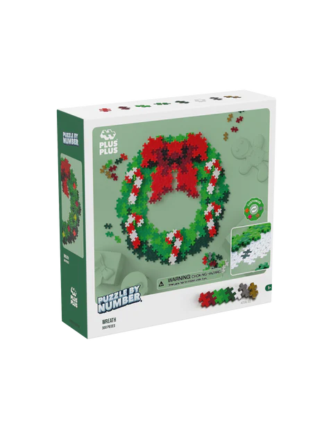 Set constructie Plus-Plus, 500 piese mici, Coronita Craciun