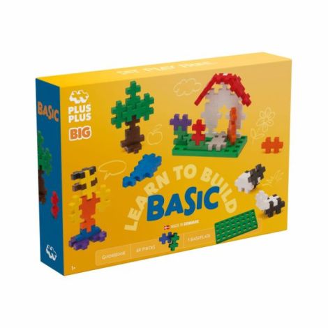 Set constructie Plus-Plus, 60 piese mari, Invata sa construiesti - poza 1