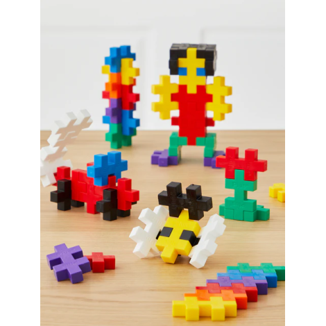 Set constructie Plus-Plus, 60 piese mari, Invata sa construiesti - poza 2