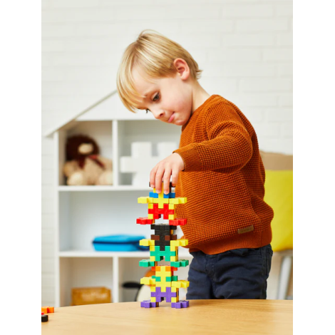 Set constructie Plus-Plus, 60 piese mari, Invata sa construiesti - poza 3