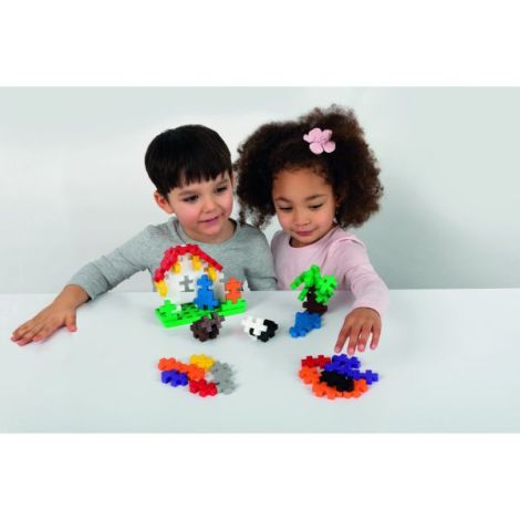 Set constructie Plus-Plus, 60 piese mari, Invata sa construiesti - poza 5