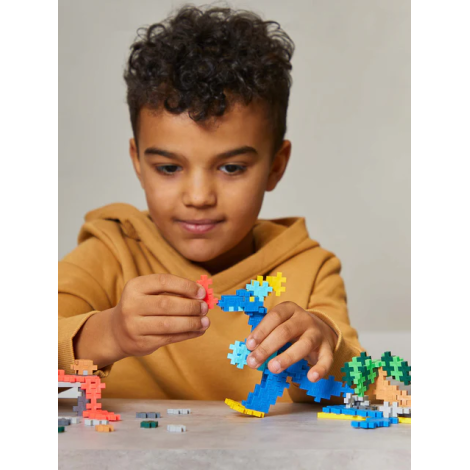 Set constructie Plus-Plus, 600 piese, Invata sa construiesti dinozauri - poza 5