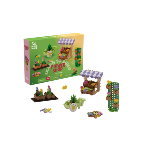 Set constructie Plus-Plus, 600 piese, Invata sa construiesti - Florarie - poza 1