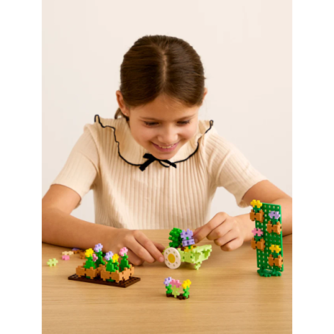Set constructie Plus-Plus, 600 piese, Invata sa construiesti - Florarie - poza 3