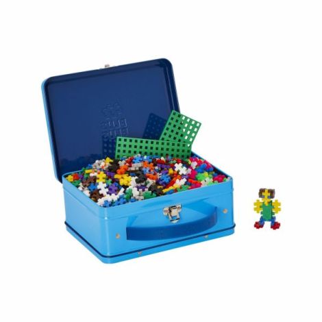 Set constructie Plus-Plus, 600 piese, portabil, in cutie metalica, culori standard - poza 2