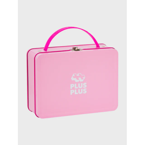 Set constructie Plus-Plus, 70 piese mari, portabil, in cutie metalica, culori pastelate - poza 2