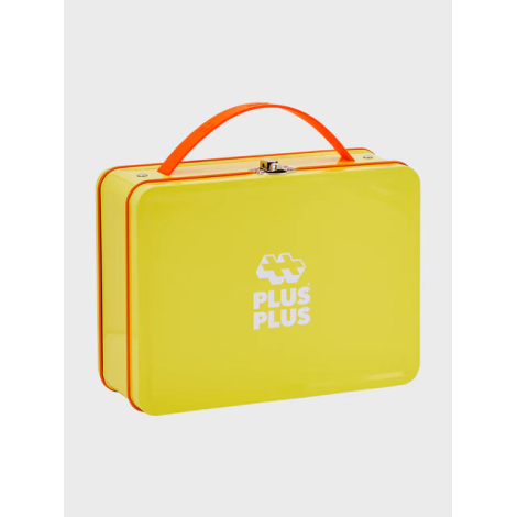 Set constructie Plus-Plus, 70 piese mari, portabil, in cutie metalica, culori standard - poza 2