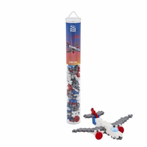 Set constructie Plus-Plus, tub 100 piese, Avion - poza 2