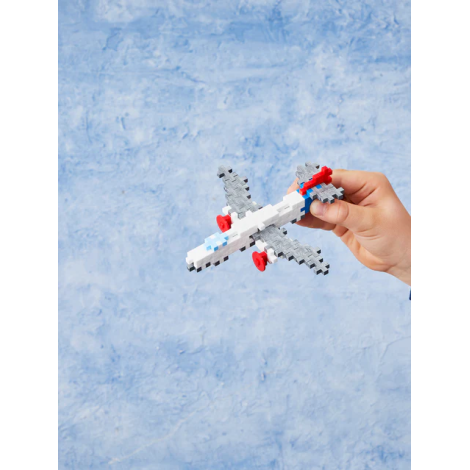 Set constructie Plus-Plus, tub 100 piese, Avion - poza 4
