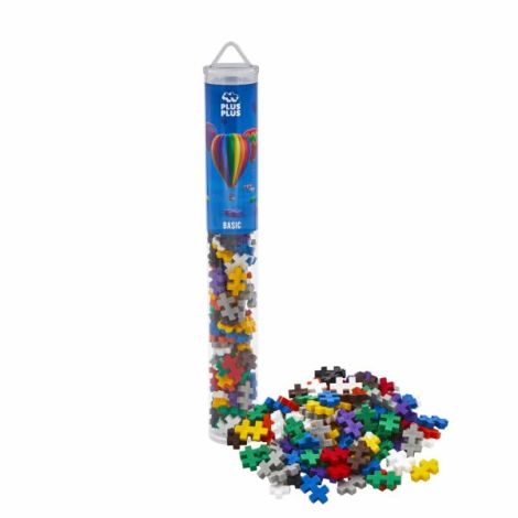 Set constructie Plus-Plus, tub 100 piese, culori standard - poza 2