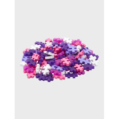 Set constructie Plus-Plus, tub 100 piese, Glitter Mix, culori cu sclipici - poza 3