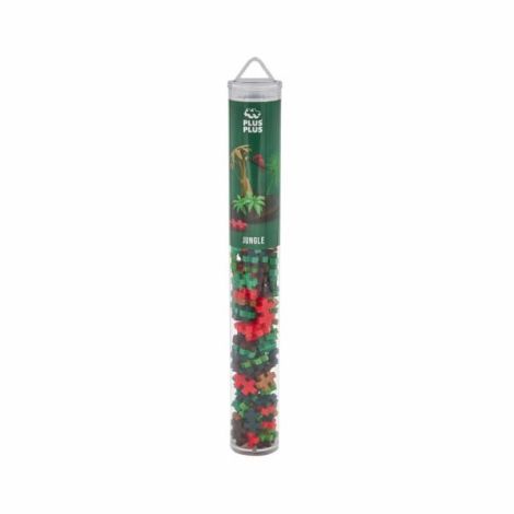 Set constructie Plus-Plus, tub 100 piese, Jungle Mix - poza 1