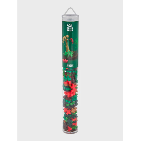 Set constructie Plus-Plus, tub 100 piese, Jungle Mix - poza 2