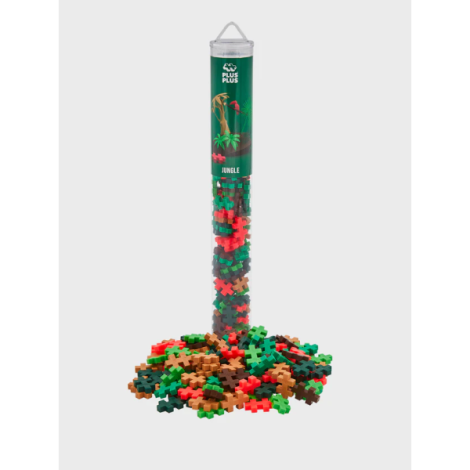 Set constructie Plus-Plus, tub 100 piese, Jungle Mix - poza 5