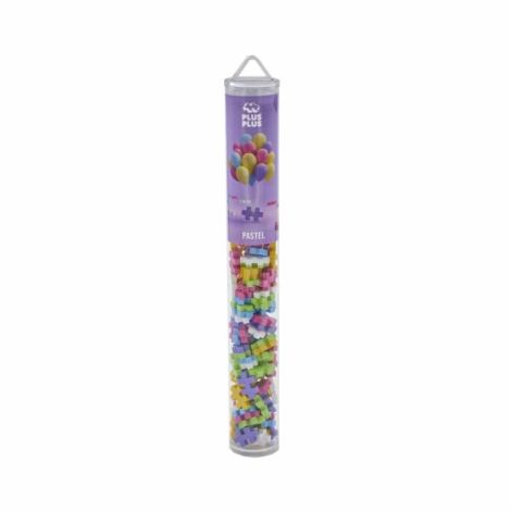 Set constructie Plus-Plus, tub 100 piese, Pastel Mix - poza 1