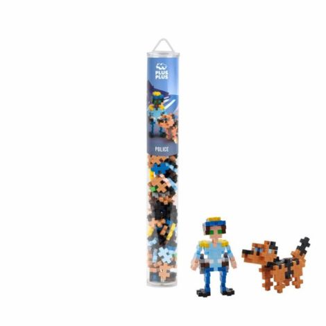 Set constructie Plus-Plus, tub 100 piese, Politist - poza 2