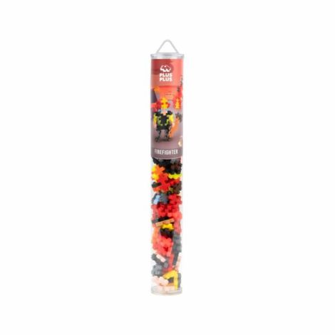 Set constructie Plus-Plus, tub 100 piese, Pompier - poza 1