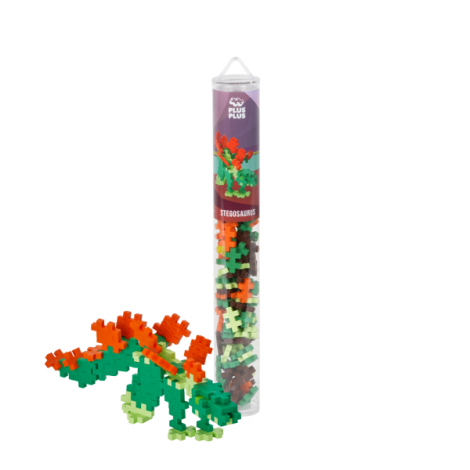 Set constructie Plus-Plus, tub 100 piese, Stegosaurus - poza 2