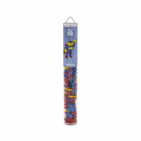 Set constructie Plus-Plus, tub 100 piese, Super erou - poza 1