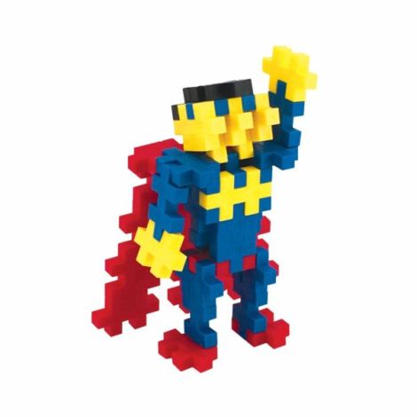 Set constructie Plus-Plus, tub 100 piese, Super erou - poza 3