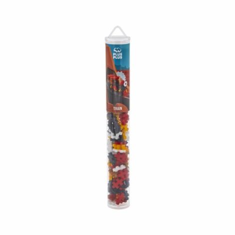 Set constructie Plus-Plus, tub 100 piese, Tren - poza 1