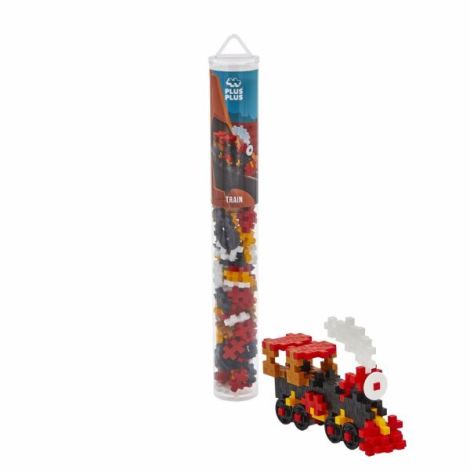 Set constructie Plus-Plus, tub 100 piese, Tren - poza 2