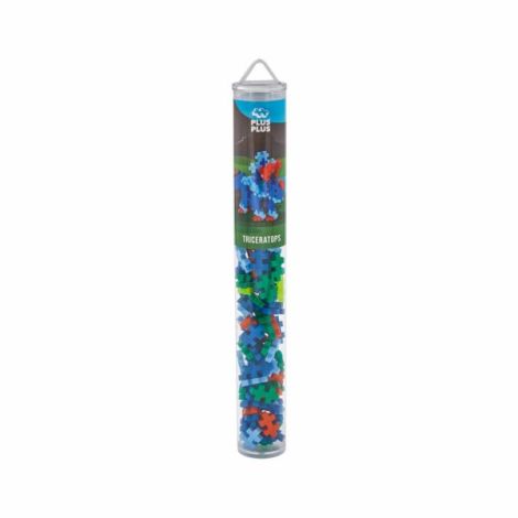 Set constructie Plus-Plus, tub 100 piese, Triceratops - poza 1