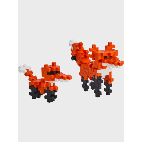 Set constructie Plus-Plus, tub 100 piese, Vulpe - poza 3