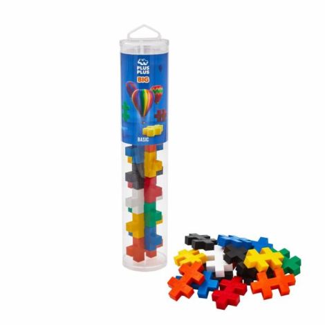 Set constructie Plus-Plus, tub 15 piese mari, culori standard - poza 2