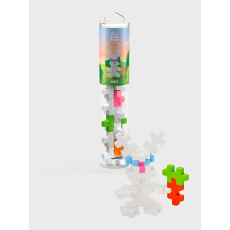 Set constructie Plus-Plus, tub 15 piese mari, Iepure - poza 4