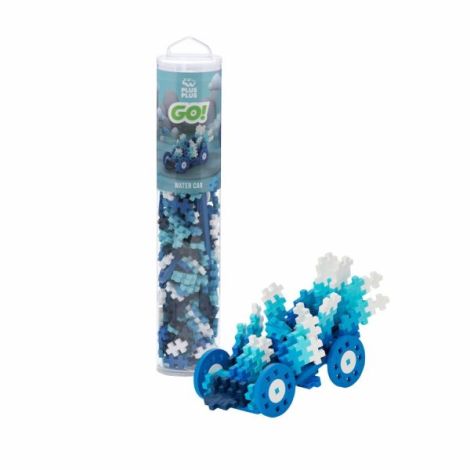 Set constructie Plus-Plus, tub 200 piese, Masini colorate - Apa - poza 2
