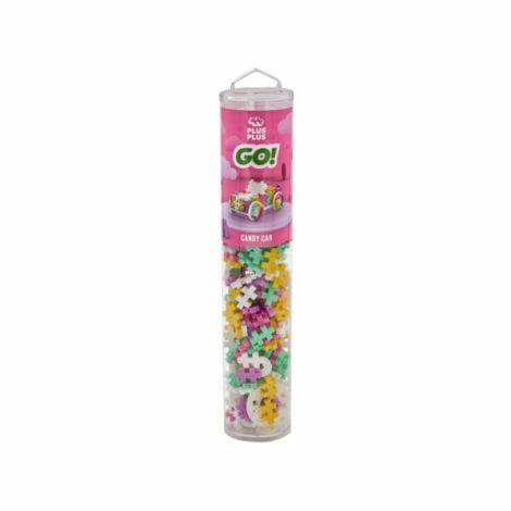 Set constructie Plus-Plus, tub 200 piese, Masini colorate - Bomboana - poza 1