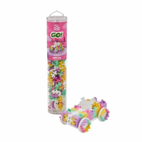 Set constructie Plus-Plus, tub 200 piese, Masini colorate - Bomboana - poza 2