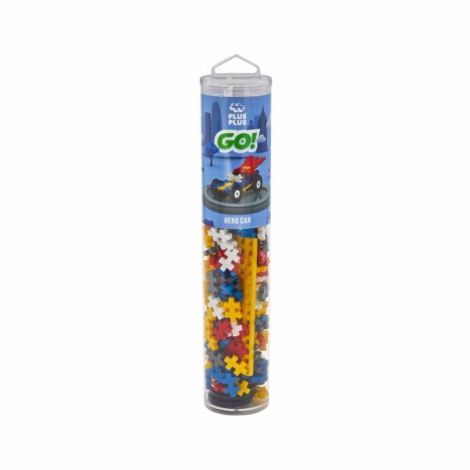 Set constructie Plus-Plus, tub 200 piese, Masini colorate - Erou