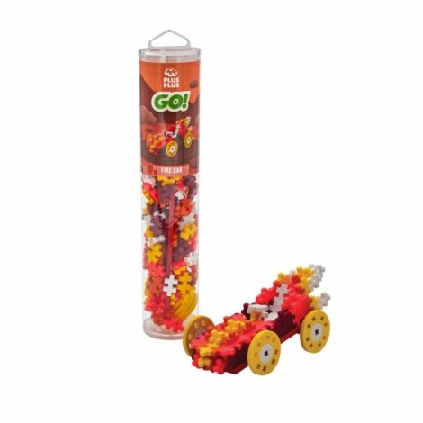 Set constructie Plus-Plus, tub 200 piese, Masini colorate - Foc - poza 2