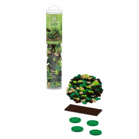 Set constructie Plus-Plus, tub 200 piese, Masini colorate - Pamant - poza 2