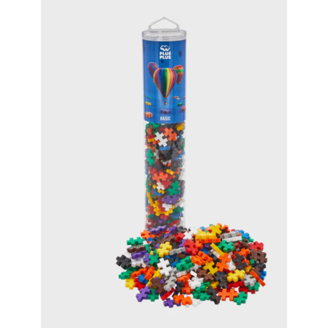 Set constructie Plus-Plus, tub 240 piese, Basic, culori standard - poza 2