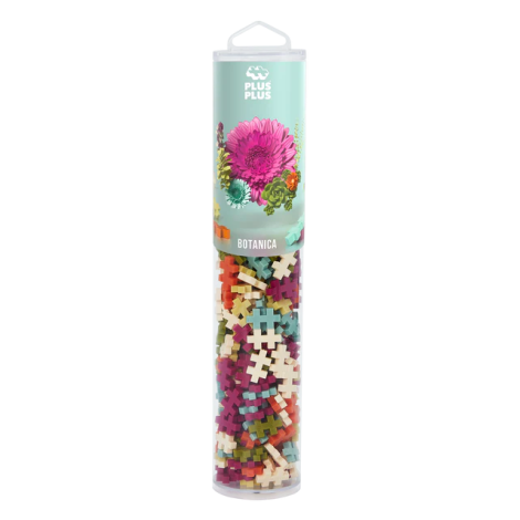 Set constructie Plus-Plus, tub 240 piese, Botanica Mix, culori botanice - poza 1