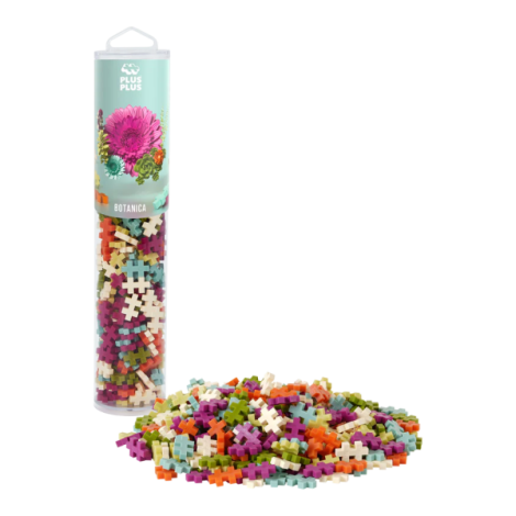 Set constructie Plus-Plus, tub 240 piese, Botanica Mix, culori botanice - poza 5