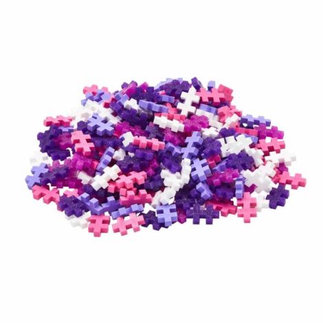 Set constructie Plus-Plus, tub 240 piese, Glitter Mix, culori cu sclipici - poza 3