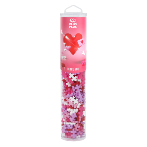 Set constructie Plus-Plus, tub 240 piese, I Love You Mix, culorile iubirii - poza 1