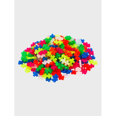 Set constructie Plus-Plus, tub 240 piese, Neon Mix, culori fluorescente - poza 3