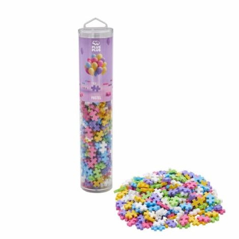 Set constructie Plus-Plus, tub 240 piese, Pastel Mix - poza 2