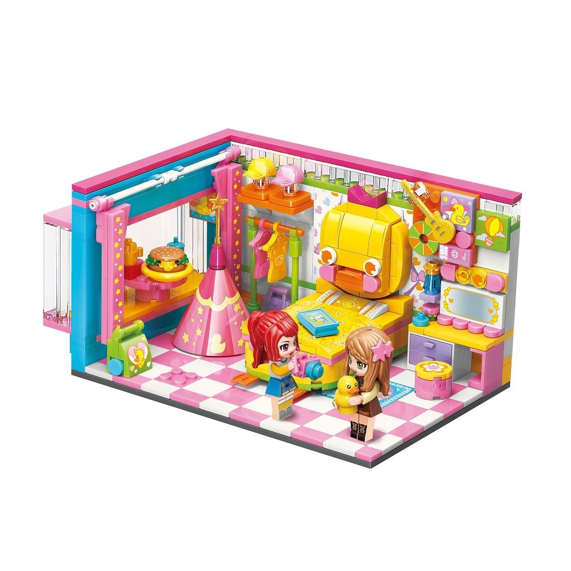 Set constructie Qman Magical Bedroom 356 piese - poza 1
