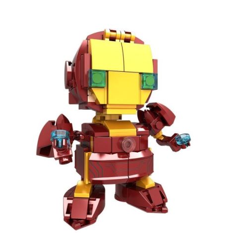 Set constructie Soldat galben , supererou, 197 piese - poza 2